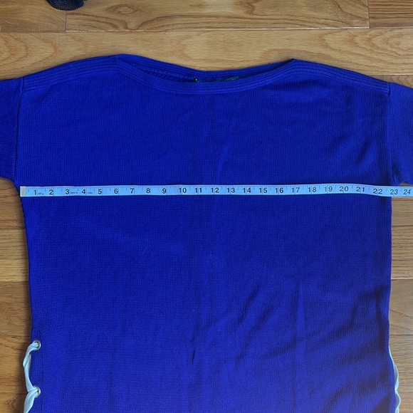 Lauren Ralph Lauren Boat Neck Cobalt Oversize Sweater - Picture 7 of 8